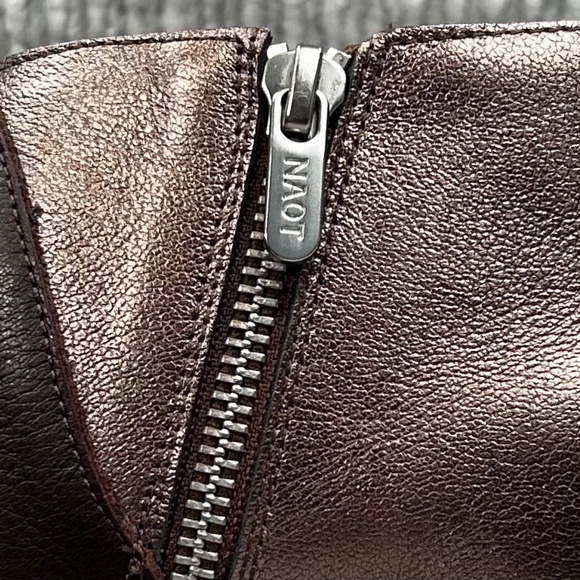 Naot Bayamo Brown Copper Cut-Out Ankle Boot Bootie Size 11-11.5 - Picture 9 of 13